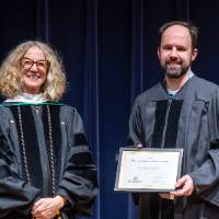 Provost Drake and Scott Thorgaard